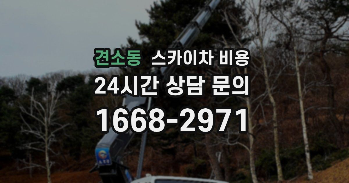 견소동 스카이차 비용