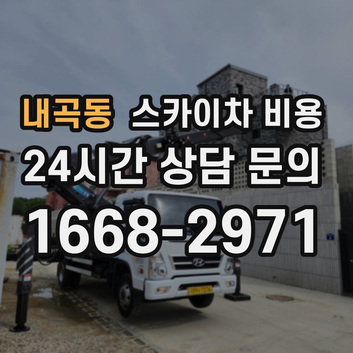 내곡동 스카이차 비용