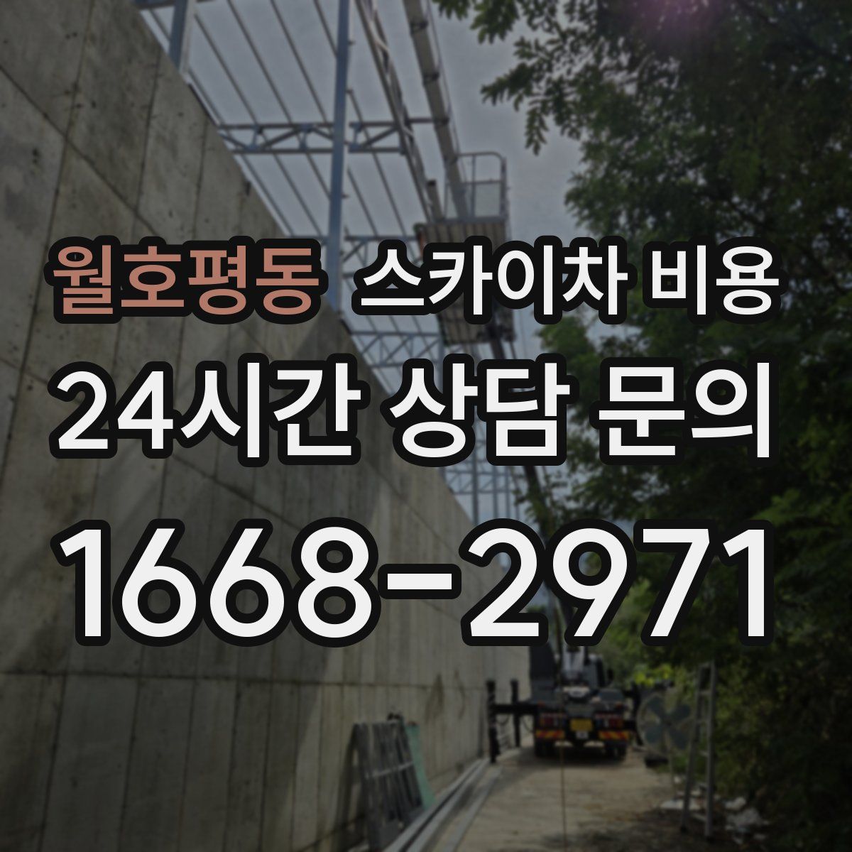 월호평동 스카이차 비용