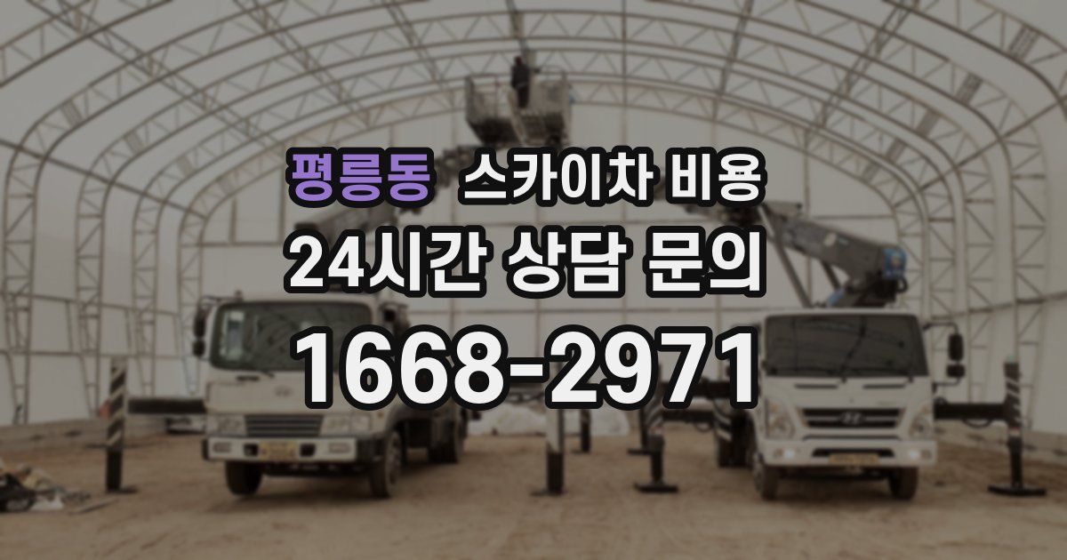 평릉동 스카이차 비용