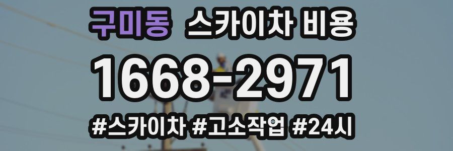 구미동 스카이차 비용