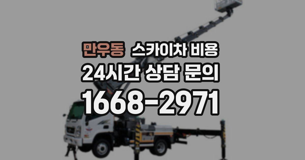 만우동 스카이차 비용