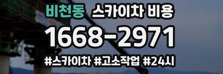 비천동 스카이차 비용