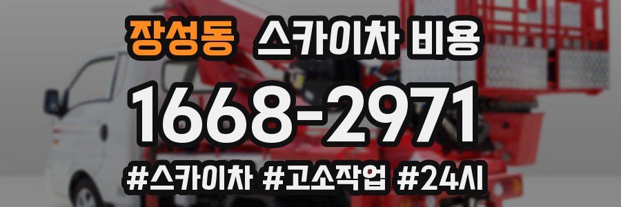 장성동 스카이차 비용