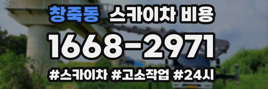 창죽동 스카이차 비용