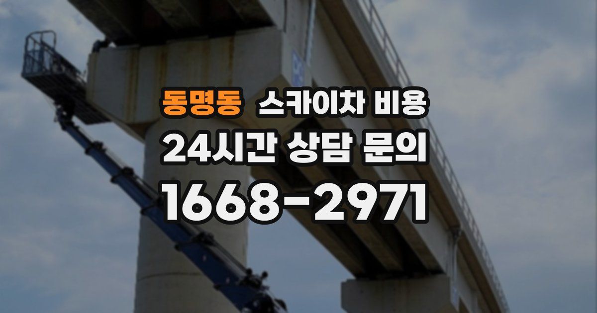 동명동 스카이차 비용