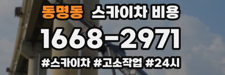동명동 스카이차 비용