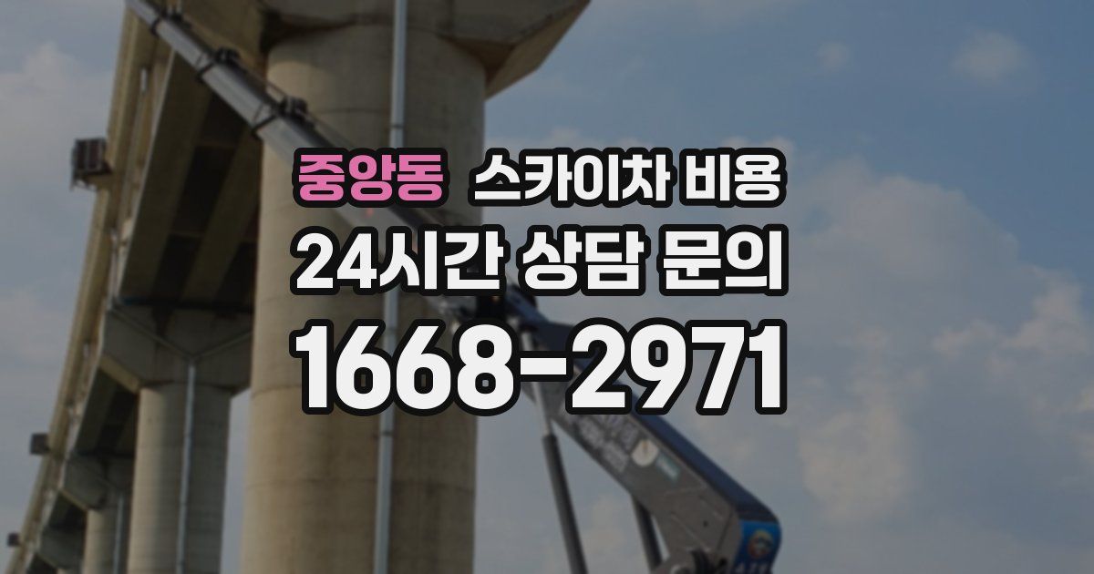 중앙동 스카이차 비용