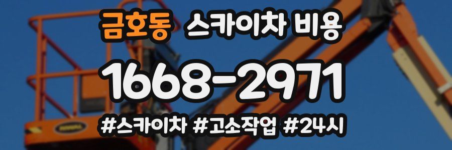 금호동 스카이차 비용