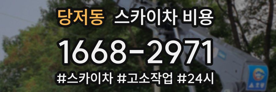 당저동 스카이차 비용