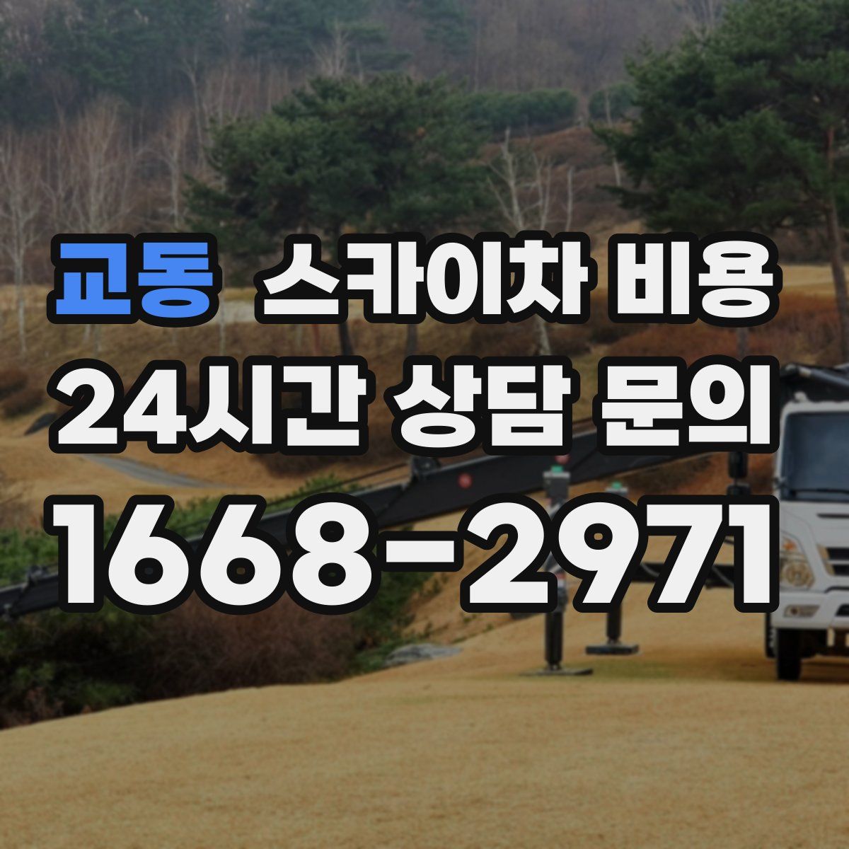 교동 스카이차 비용