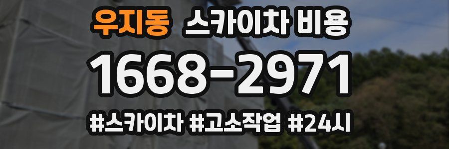 우지동 스카이차 비용