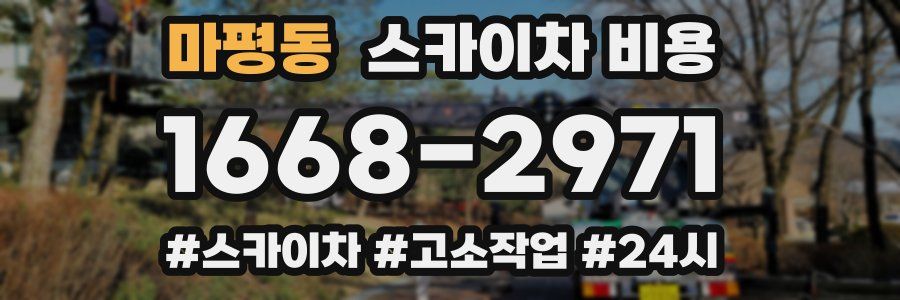 마평동 스카이차 비용