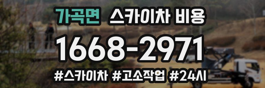 가곡면 스카이차 비용