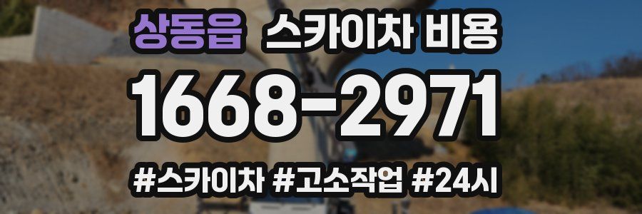 상동읍 스카이차 비용