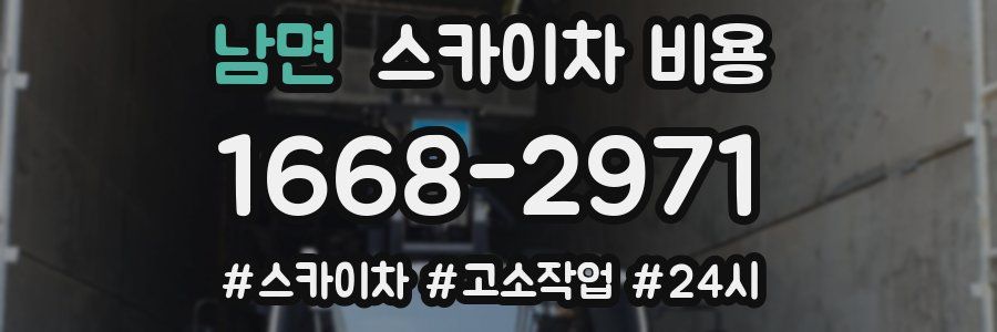 남면 스카이차 비용