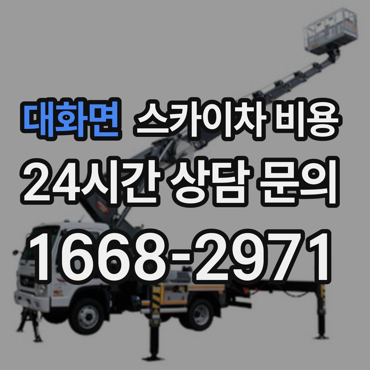 대화면 스카이차 비용