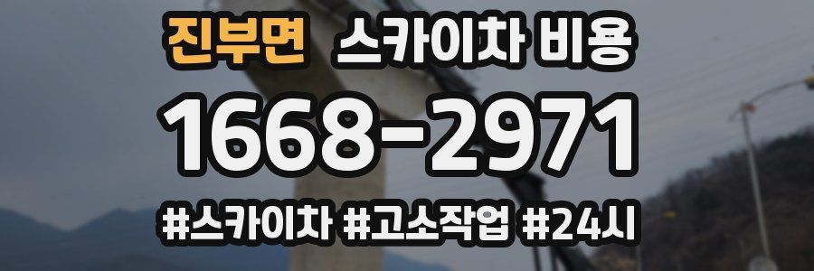 진부면 스카이차 비용