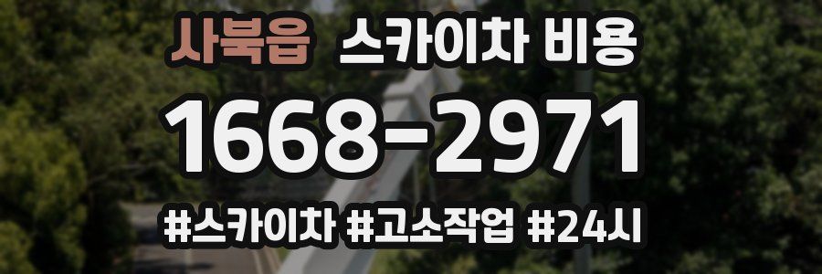 사북읍 스카이차 비용