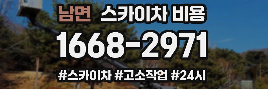 남면 스카이차 비용