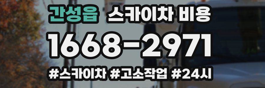 간성읍 스카이차 비용
