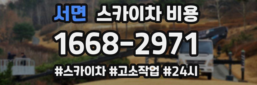 서면 스카이차 비용