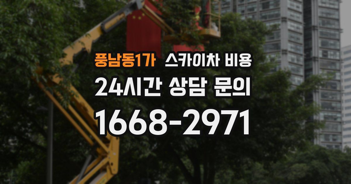 풍남동1가 스카이차 비용