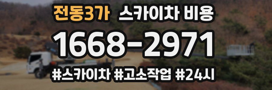 전동3가 스카이차 비용