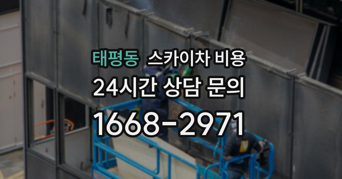 태평동 스카이차 비용