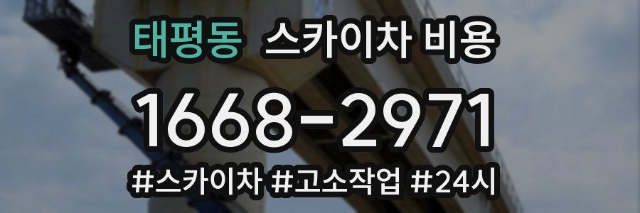 태평동 스카이차 비용