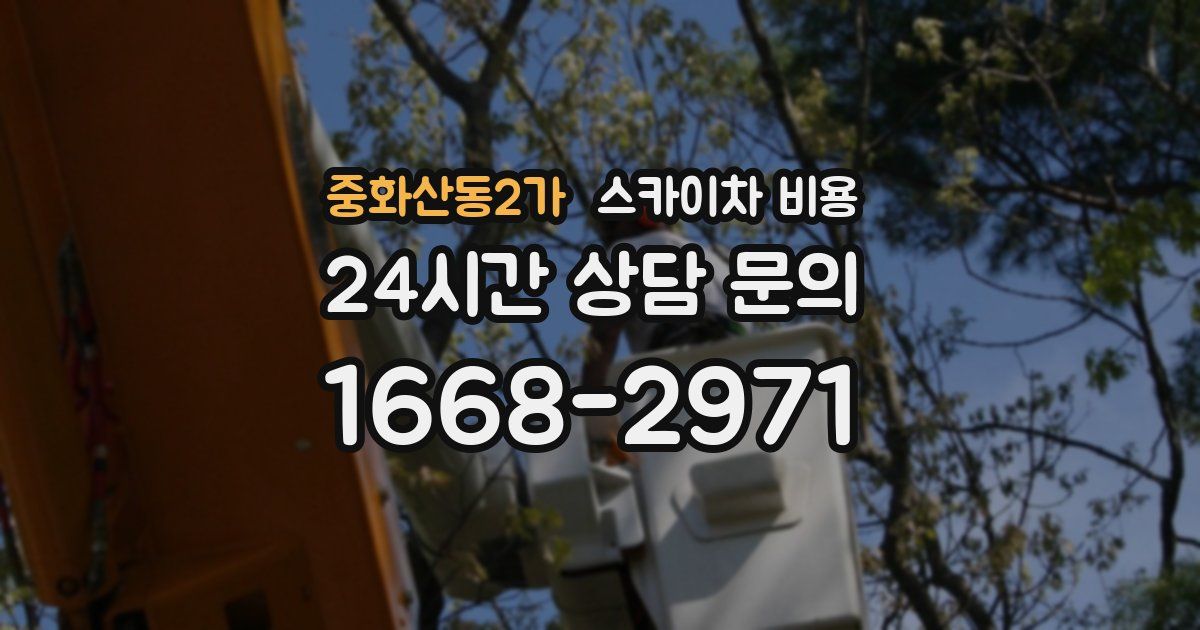 중화산동2가 스카이차 비용