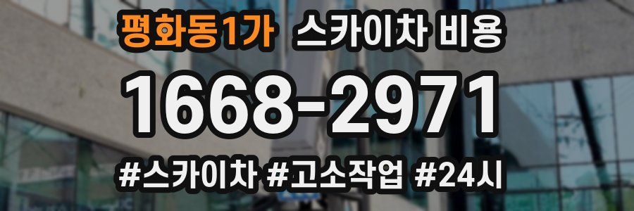 평화동1가 스카이차 비용