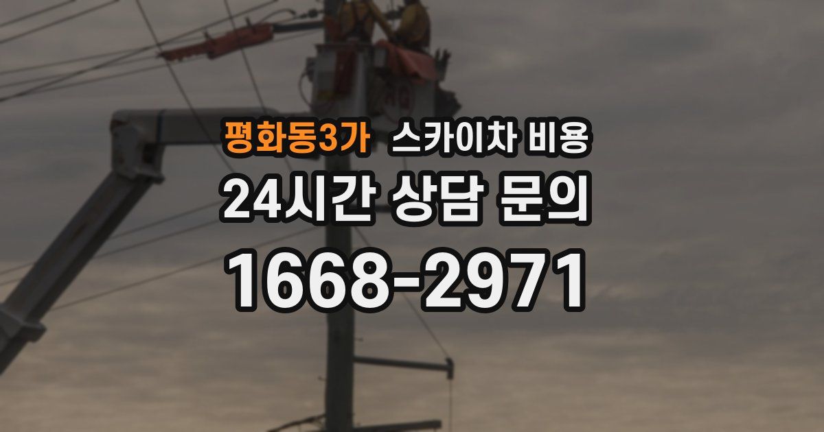 평화동3가 스카이차 비용