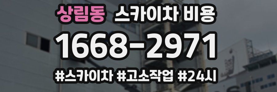 상림동 스카이차 비용