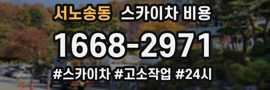 서노송동 스카이차 비용