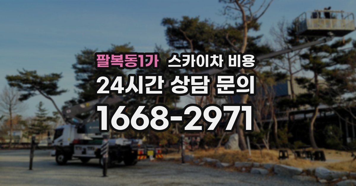 팔복동1가 스카이차 비용