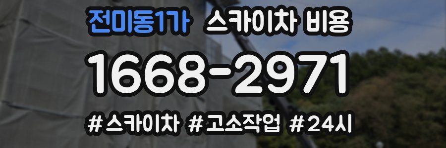 전미동1가 스카이차 비용