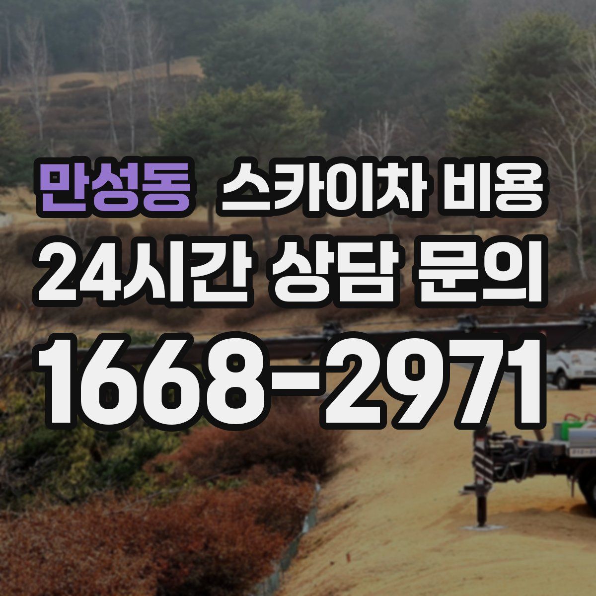 만성동 스카이차 비용