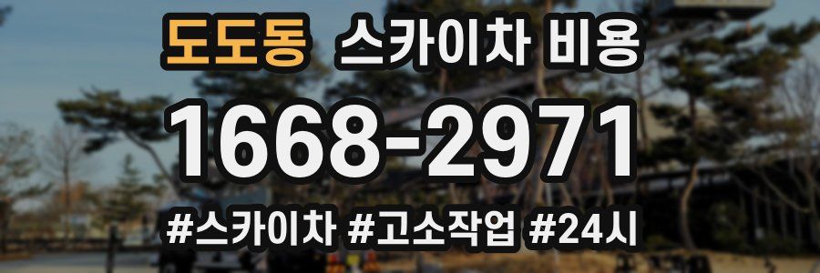 도도동 스카이차 비용