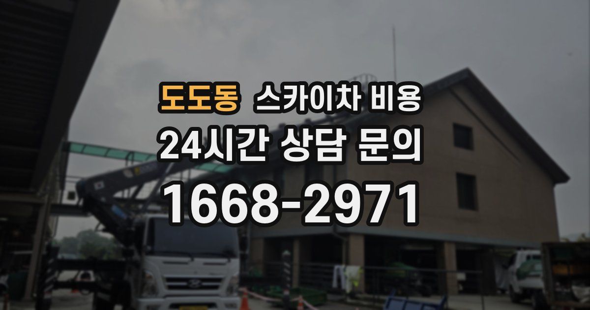 도도동 스카이차 비용