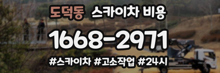 도덕동 스카이차 비용