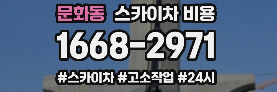 문화동 스카이차 비용