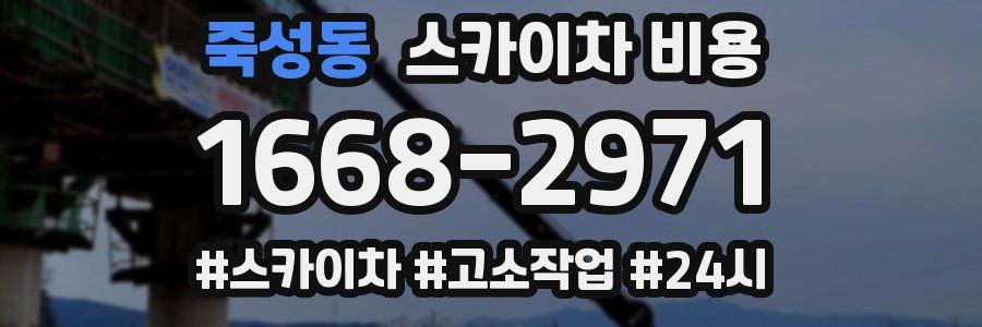 죽성동 스카이차 비용