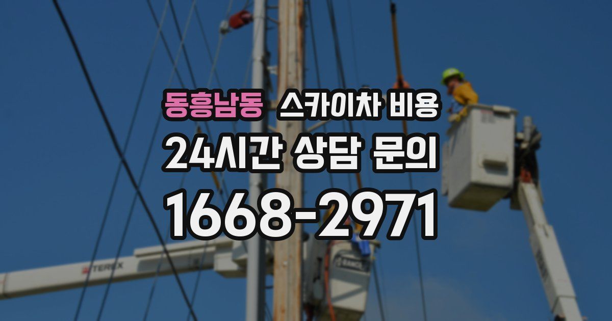 동흥남동 스카이차 비용