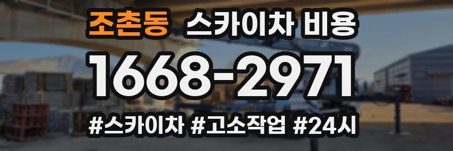 조촌동 스카이차 비용