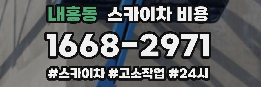 내흥동 스카이차 비용