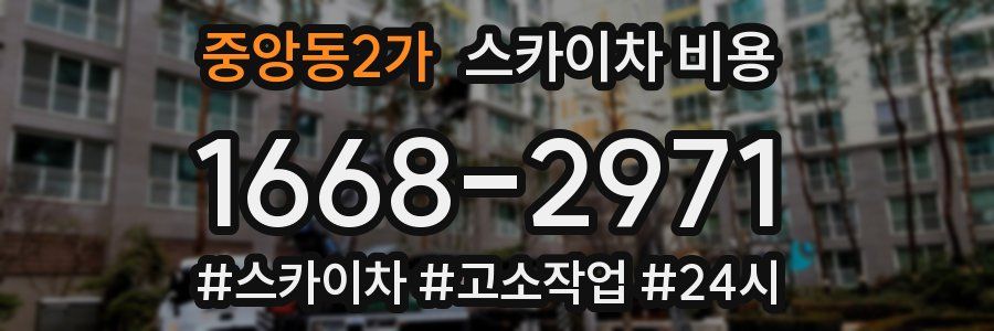 중앙동2가 스카이차 비용