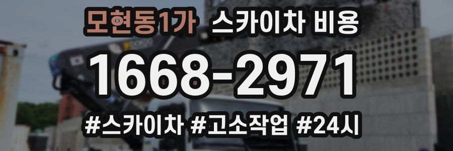 모현동1가 스카이차 비용