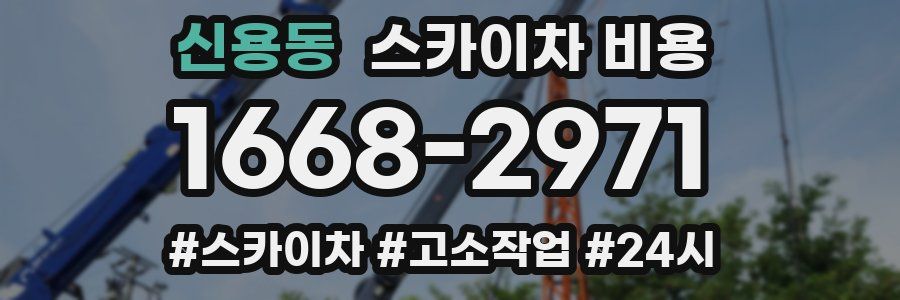 신용동 스카이차 비용