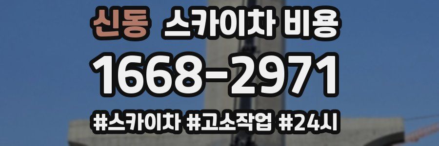 신동 스카이차 비용